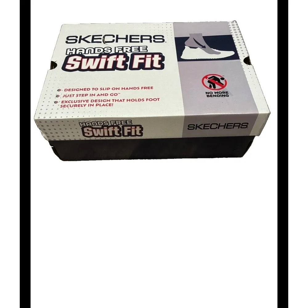 Skechers Hands Free Slip-ins Swift Fit Navy Blue Mesh Walking Shoes Mens 13